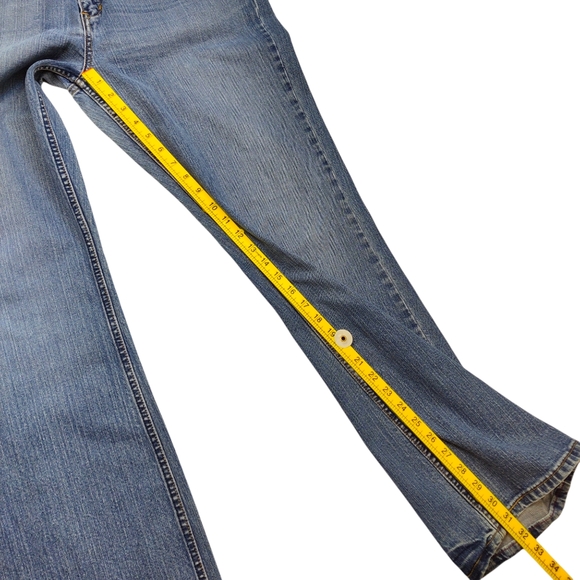 Levi Strauss Signature Stretch Low Rise Bootcut Denim Blue Jeans Women's Size 16 - Picture 10 of 12